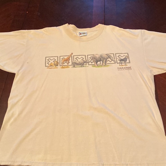 Disney Other - Men’s shortsleeved t-shirt Walt Disney World Animal Kingdom tan VGUC